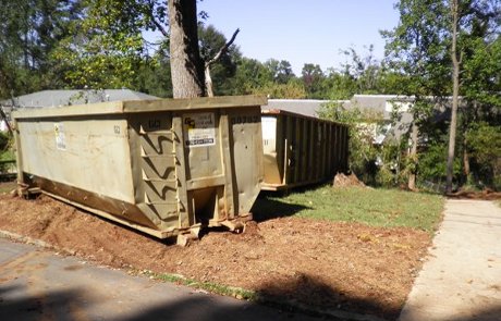 Rolloff containers roll off cans for debris and brush removal